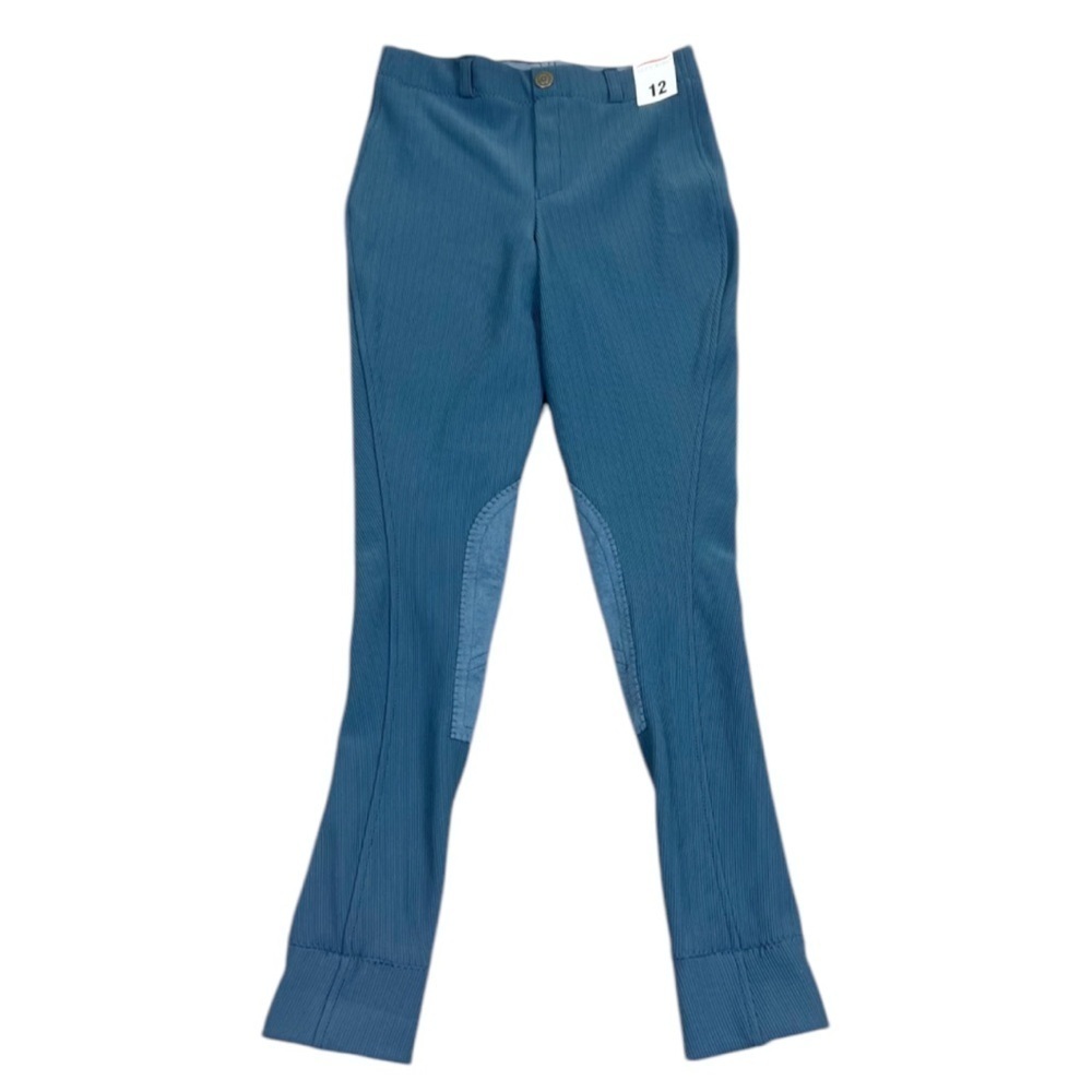 Tuffrider Ribb Low Rise Pull On Jods Breeches Equestrian Riding Blue - Picture 3 of 7